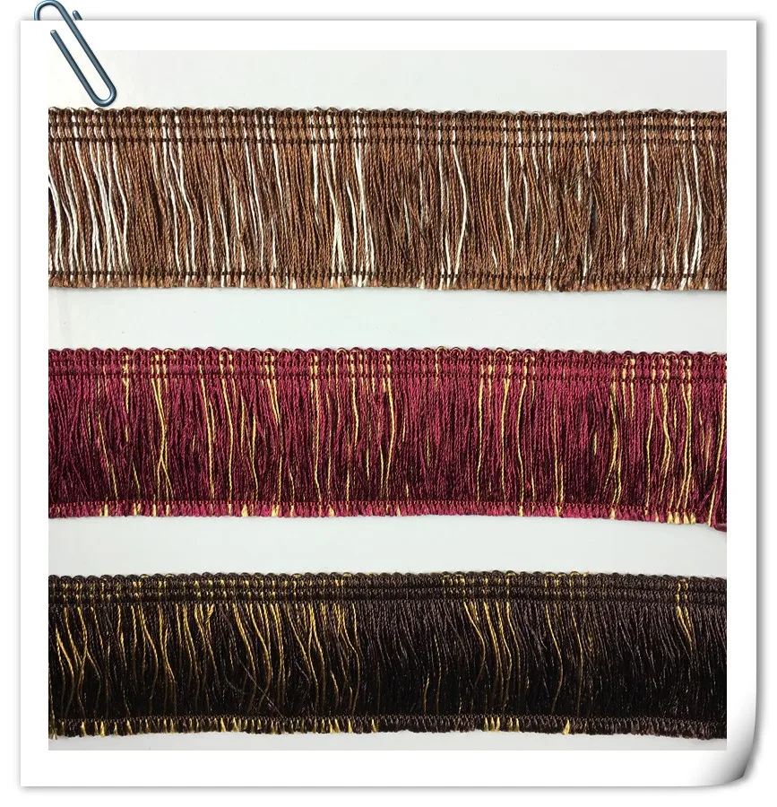 Factory direct sell cushion chainette trim home textile brush fringe
