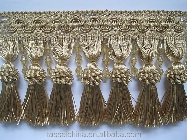 HIGH QUALITY GOLD WHOLESALE TASSEL FRINGE
