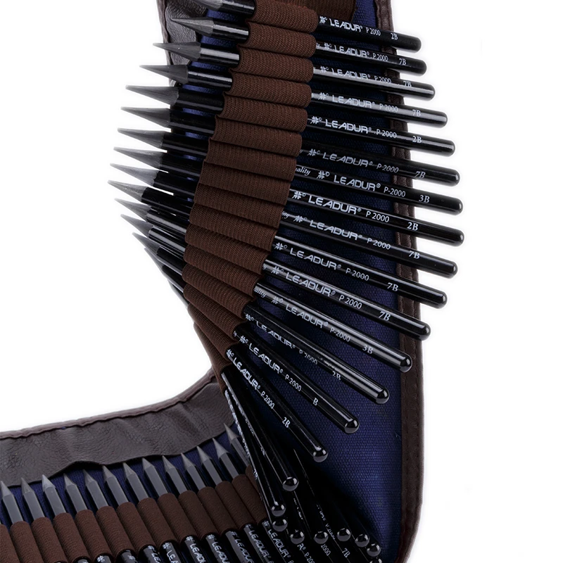 LEADUR High quality cheap drawing 4B 6B sketching woodless  graphite pencil set