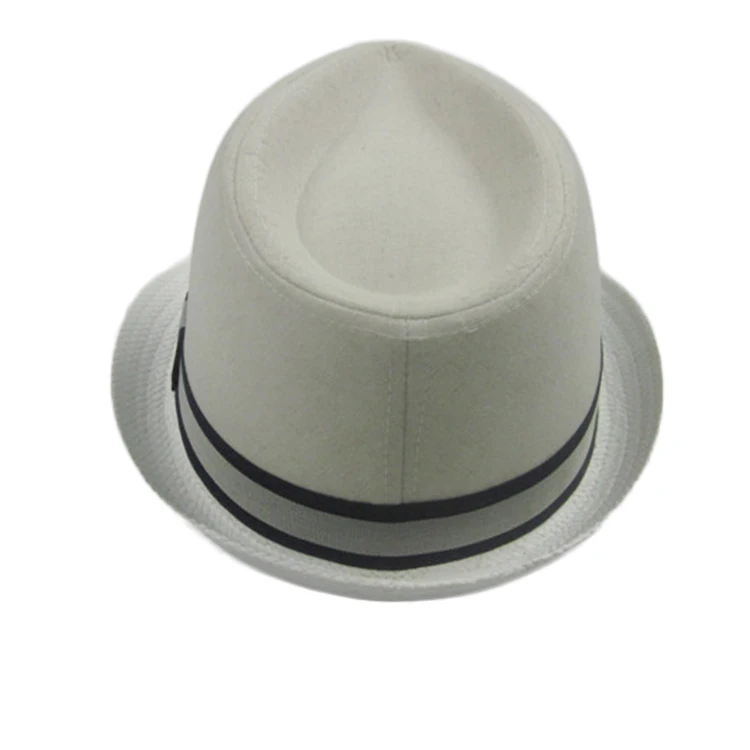 Hats Manufacture Custom Design 100% Cotton Fedora Panama Paper Straw Hat with Paper Brim