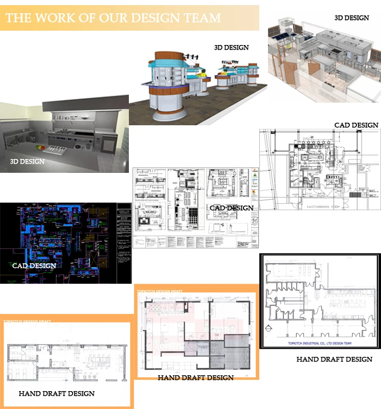 One-Step Solutions Luxurious Modern Commercial Kitchen Equipment with Compact Design from China with Saber, Saso, CE, UL, ET