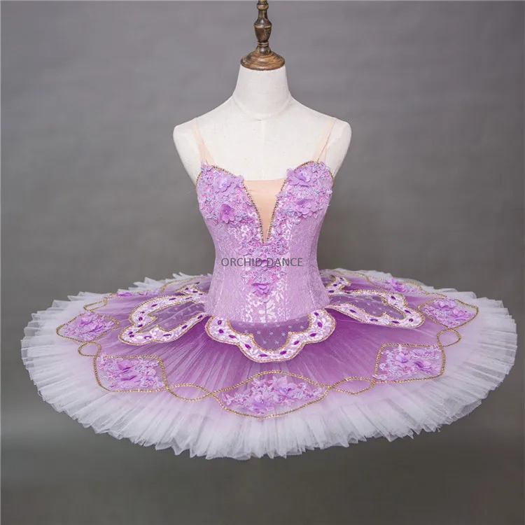 Professional High Quality Unique Design Ballet Costume Girls Purple Ballet Tutu