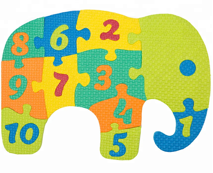 Eco friendly Eva Foam Elephant jigsaw puzzle