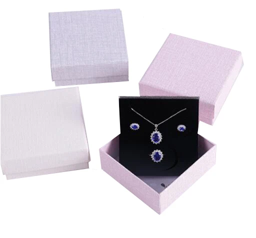 wholesale paper ribbon necklace jewelry box with bow
