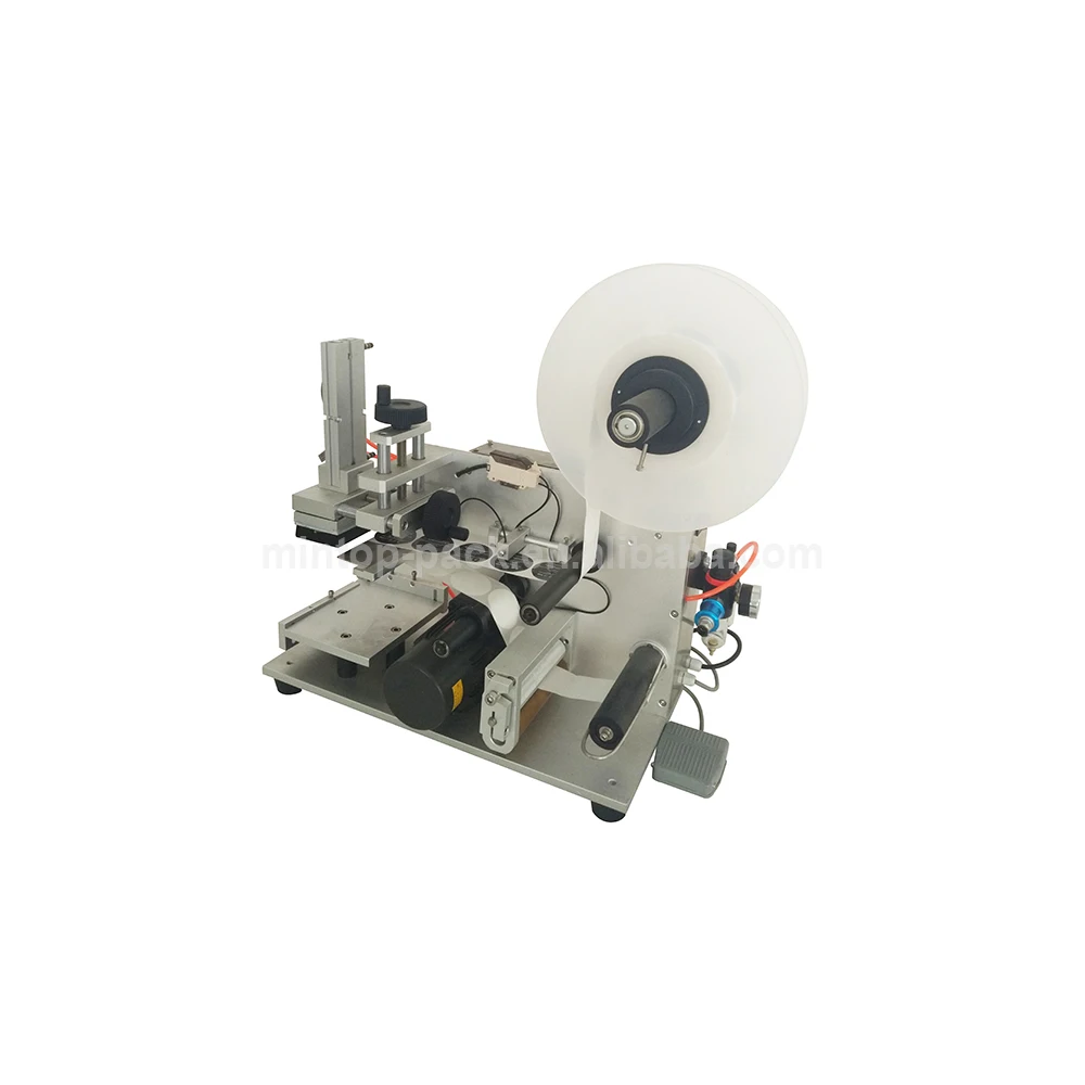 Semi Automatic Flat Surface and Square Bottle Label Applicator