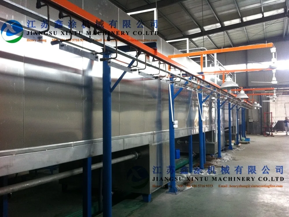 Full Automatic Powder Coating Production Line With Full Spray Pre-treament System