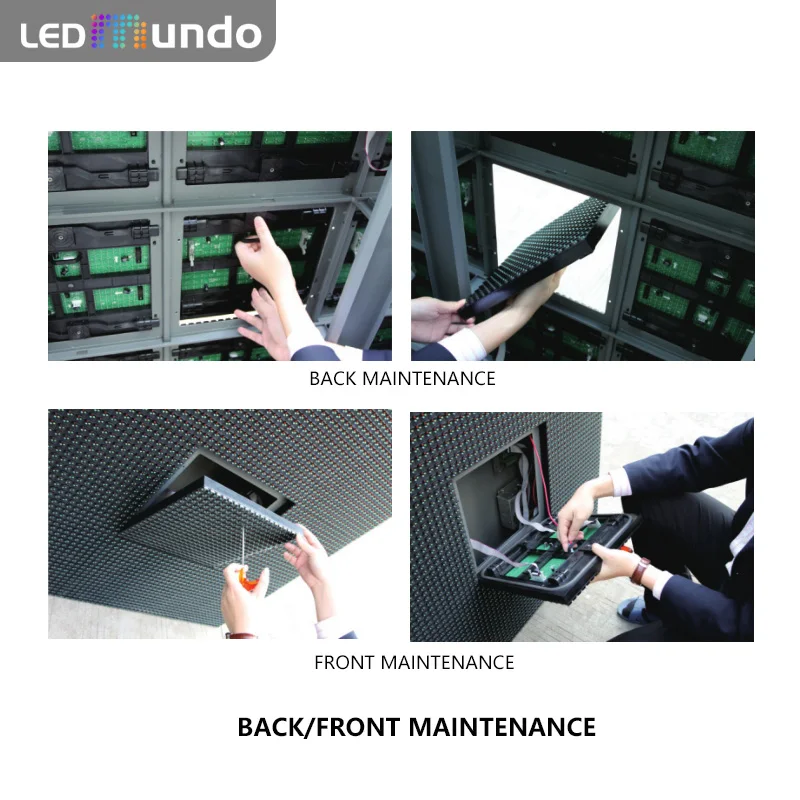 Ph10 Outdoor Full Color Led Display Front/Back Maintenance Sign Led Pantalla Billboard RGB Panel For Advertising DIP Publicidad