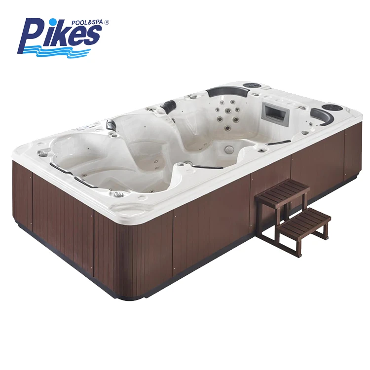 Outdoor 6 Seats and 2 Loungers USA Acrylic Material Spa Massage 8 Persons Hot Tub