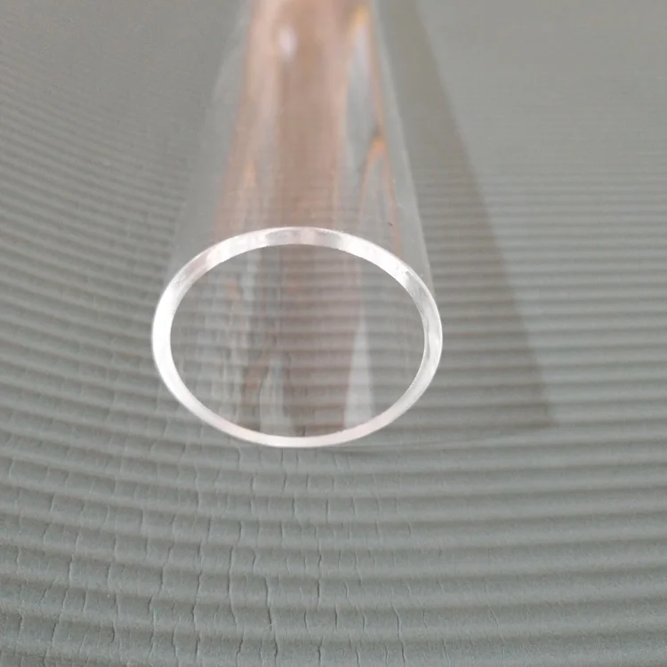 Высококачественная жаропрочная кварцевая стеклянная труба высокой чистоты