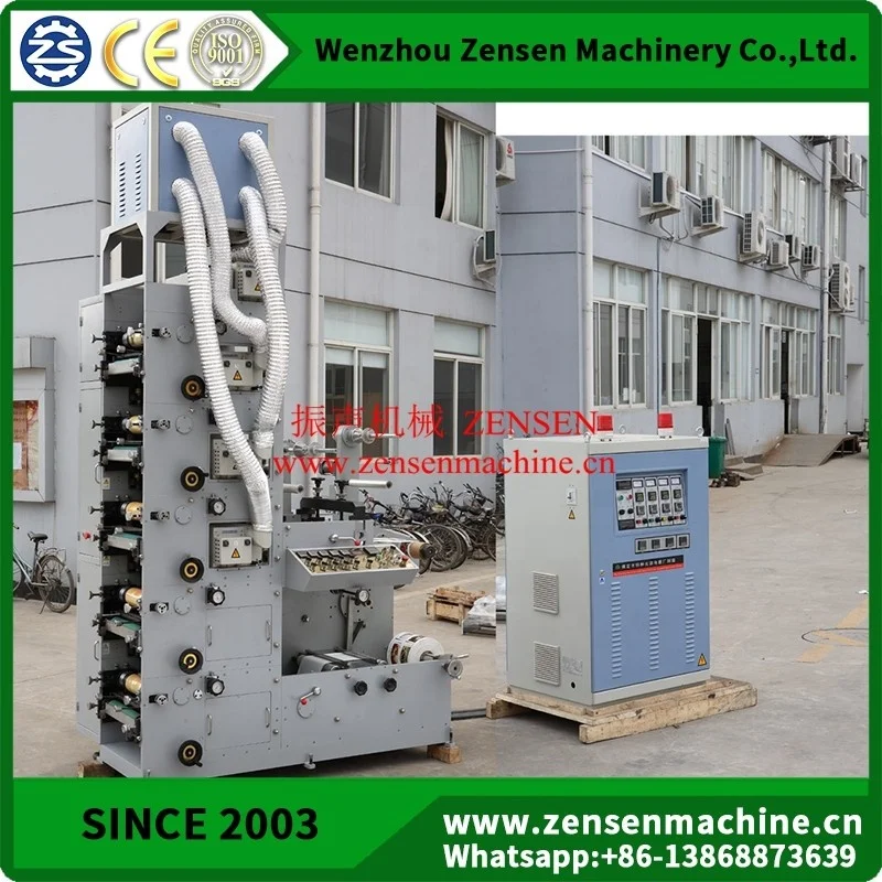 
Five(5) Color Paper Sticker Label Roll Flexo Printing Machines 