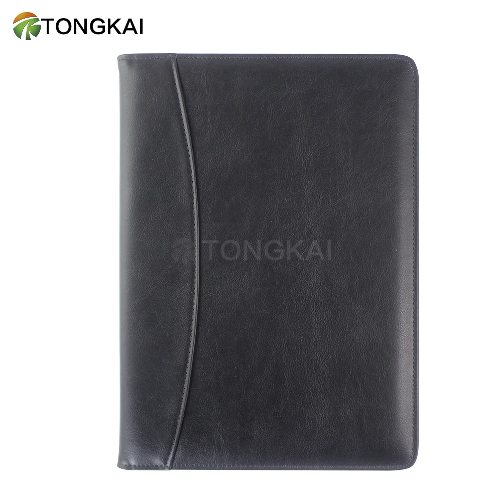 Legal size creative imitation leather folder design a4 leather portfolio folders