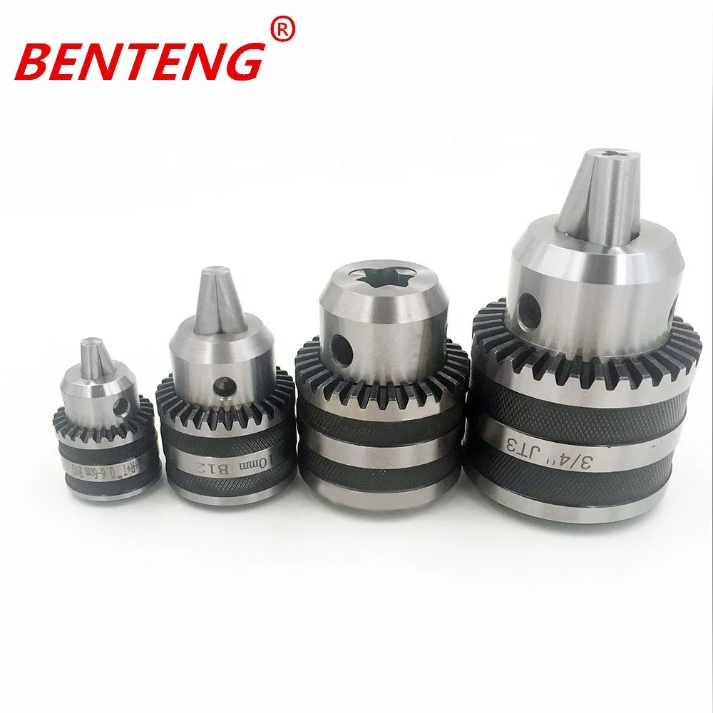 Carbon Steel Mini Lathe Drill Chuck Jacobs With Key