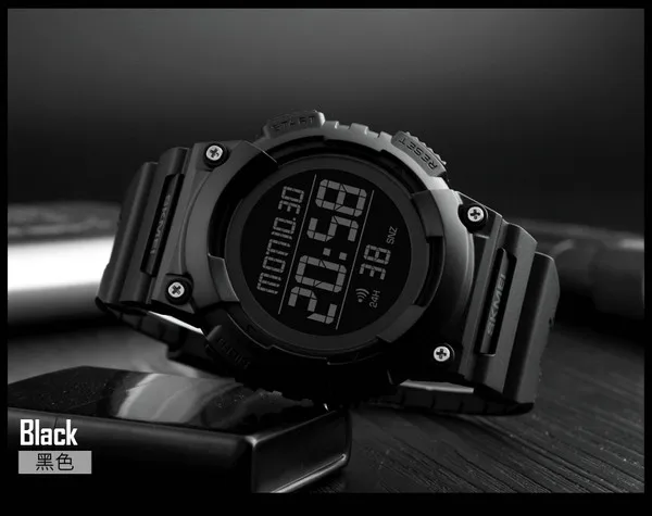 
SKMEI 1248 Men LED Digital Wristwatch Fashion Double Time EL Light 50M Waterproof Watches Men Relogio 