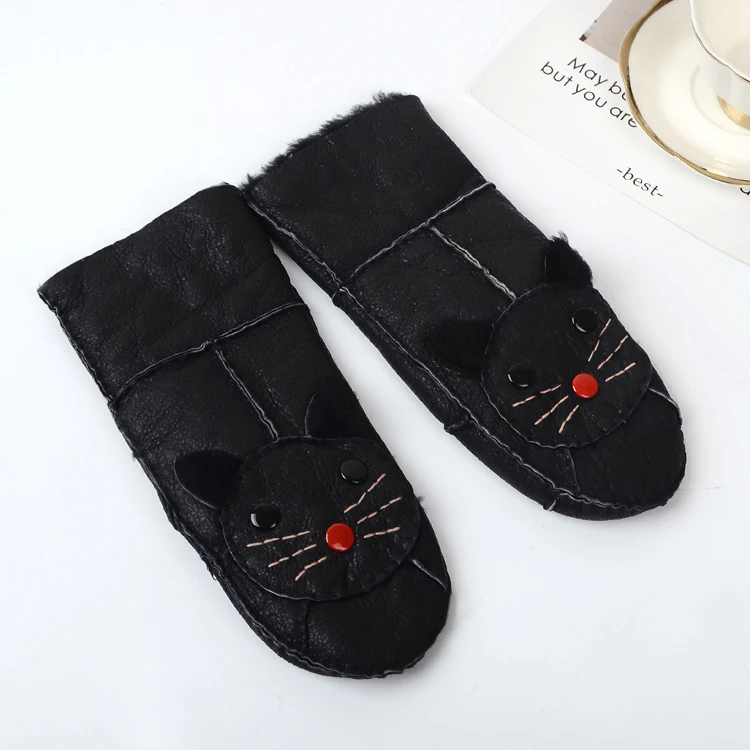 
Fashion accessories fashion lovely sheepskin glove lady sheepskin gloves sheepskin shearling gloves mittens children 