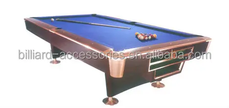 Professional 9ft Solid Wood With Slate Billiards Pool Table