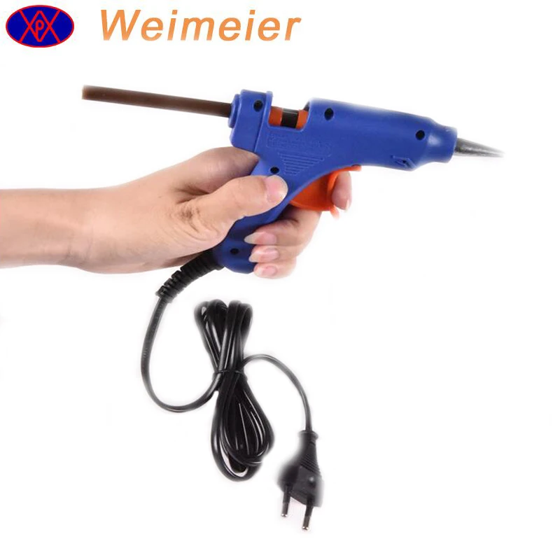 2017 high quality mini hot melt glue gun for hair extensions glue sticks