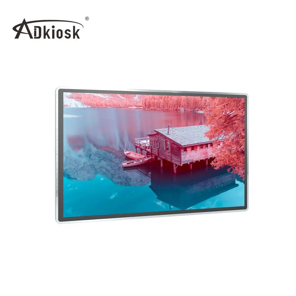 65 дюймов настенный построен в пк сенсорный экран монитора киоск игрок рекламы