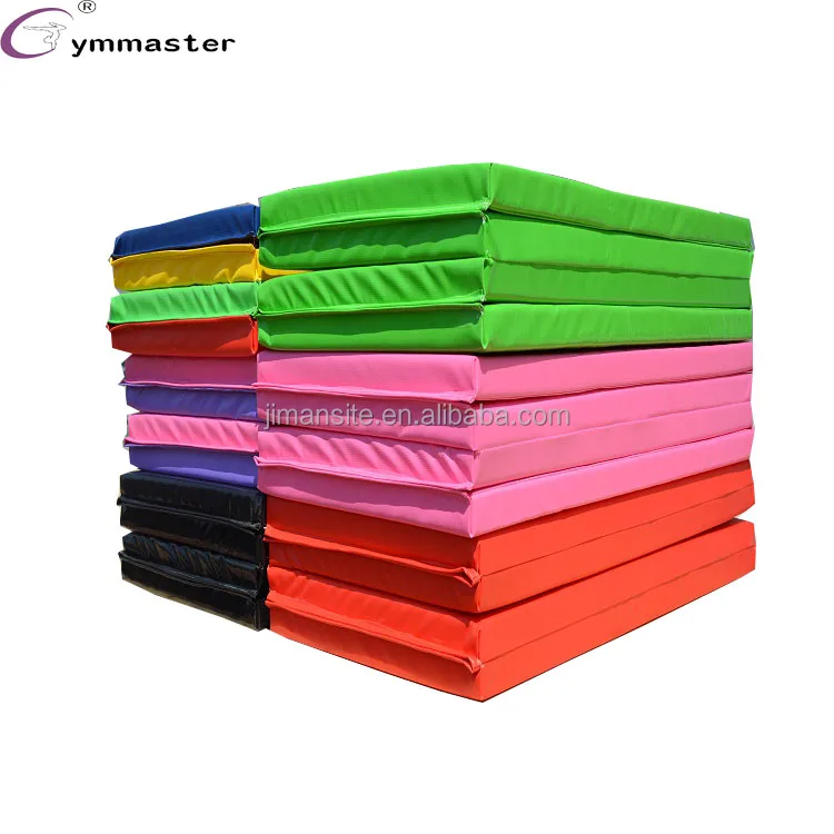 Складной коврик для гимнастики из ПУ кожи, 4x8x2