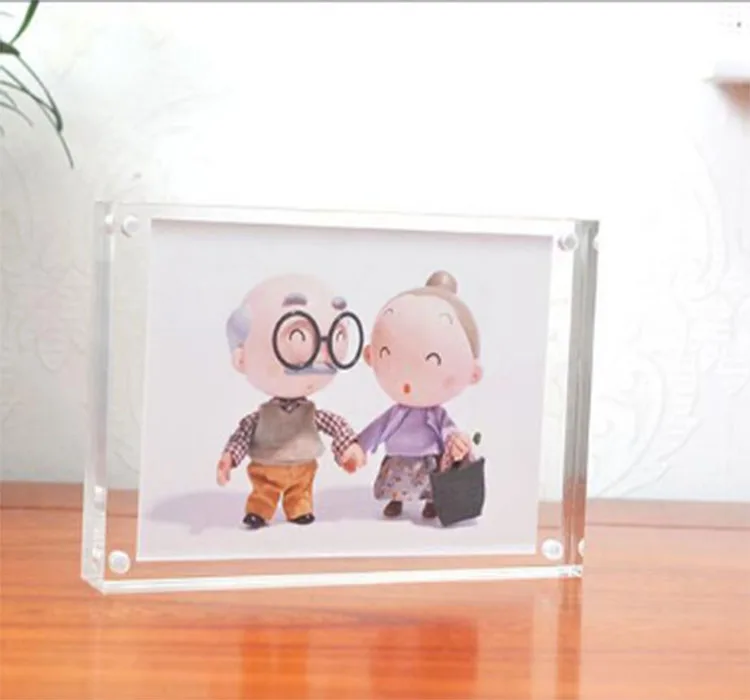 Transparent Acrylic Photo Frame Picture Frame With Magnet-(Thickness:8mm+8mm)
