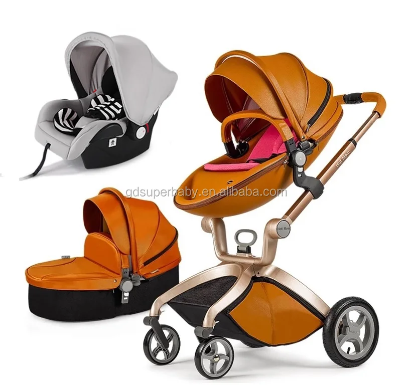 European Baby Stroller 3 in 1High Landscape Fold Strollers for Children Travel System,Prams for Newborns