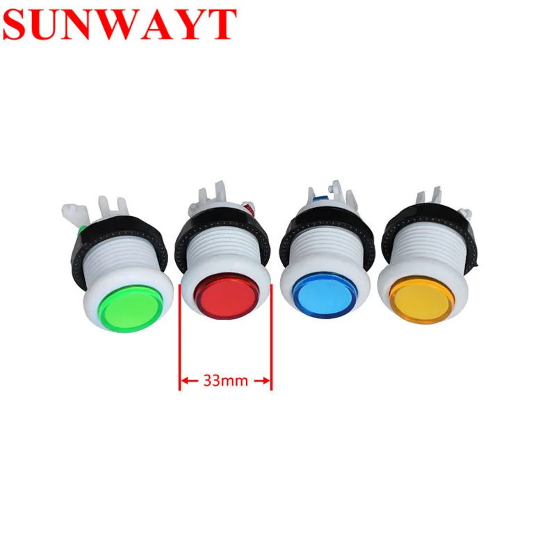 Arcade Game machine A4 Push Button Switch 28mm P4 Arcade Push Button Durable Multicade MAME HAPP Style button with microswitch