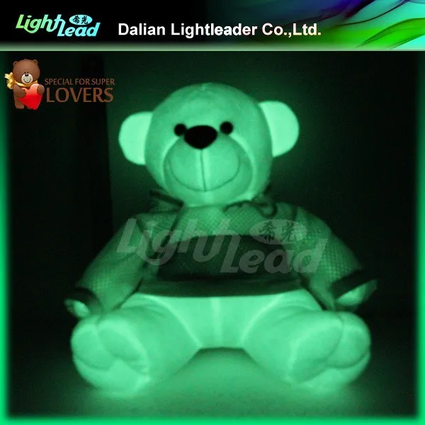 new design kids flush bear toy--luminsecent bear China wholesale in low price