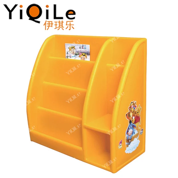 Car style shelves for children book wooden kindergarten bookshelf attractive kids book shelf