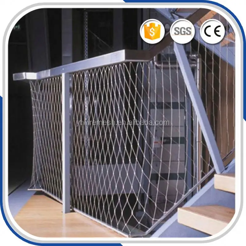 Дешевые декоративные перила веревку забор из сетки