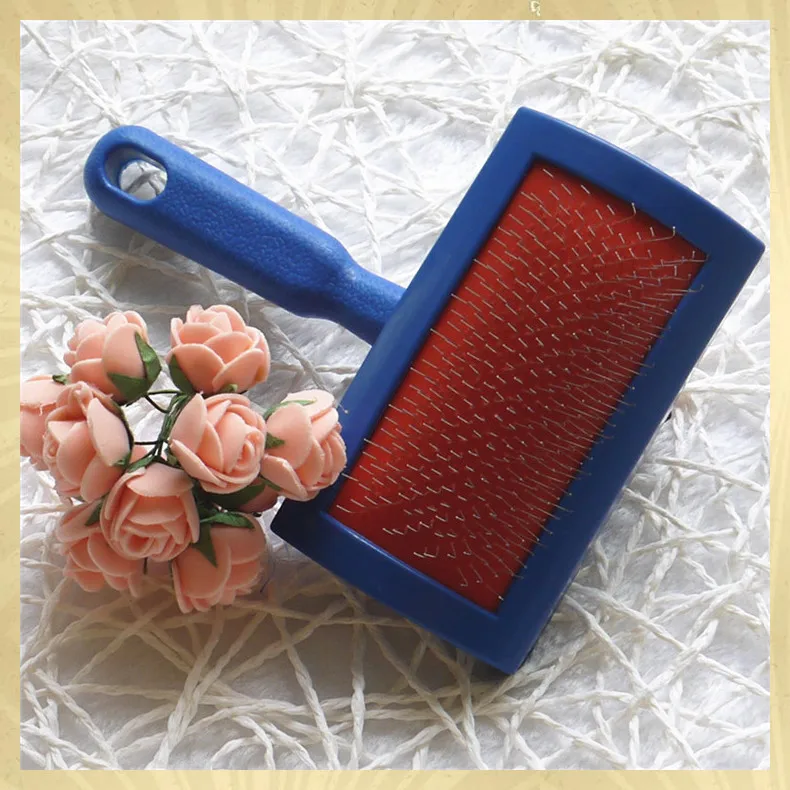 As Seen On TV Small Size Pet Hair Cleaning Supply Dog Cat Animal Puppy Fur Removal Slicker Comb Brush