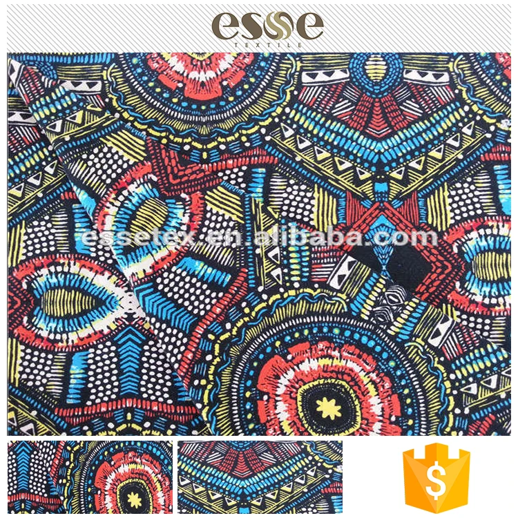 Китай завод обычай ситец трикотажные ткани для платьев