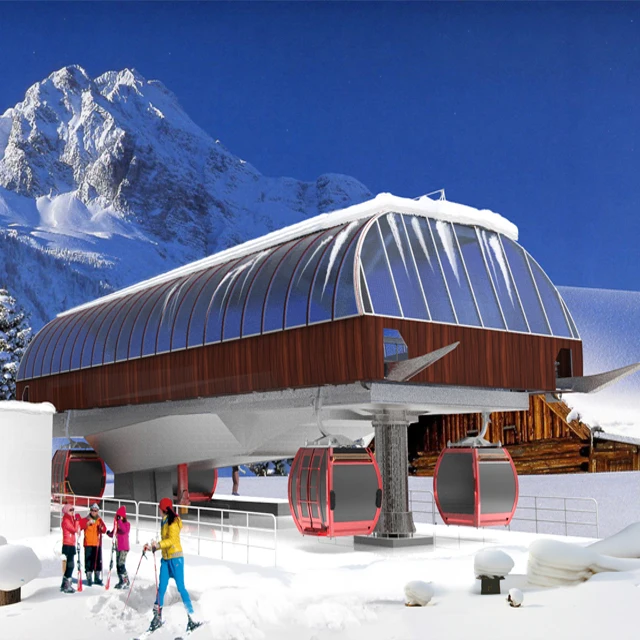 
Eight-man ropeway for skiing ground ropeway cabins ropeway manufacturer cable car manufacturer 