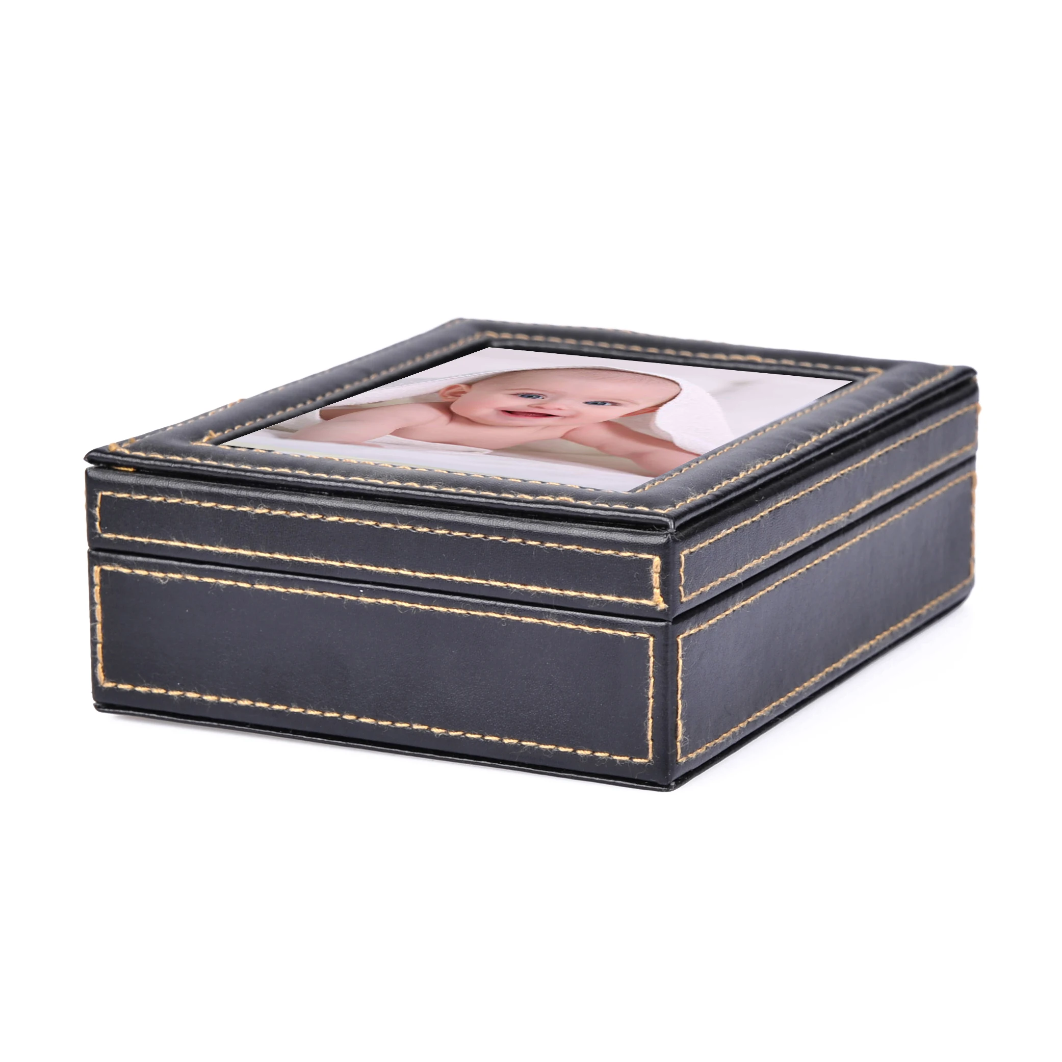 Baby Handprint Footprint Clay Photo Frame