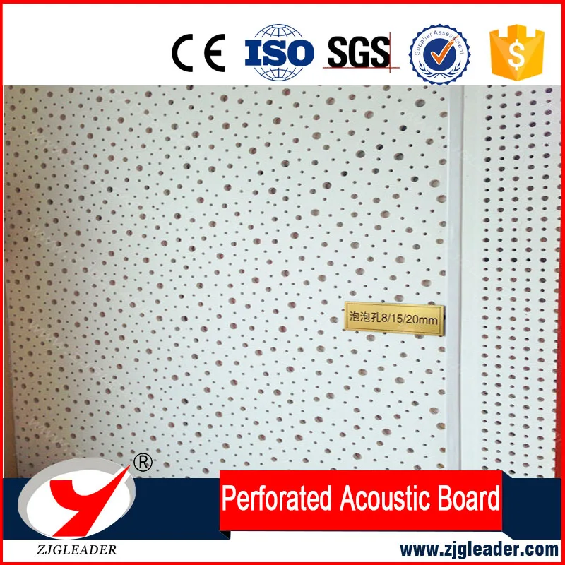 Building material fiber Perforated Acoustic Board