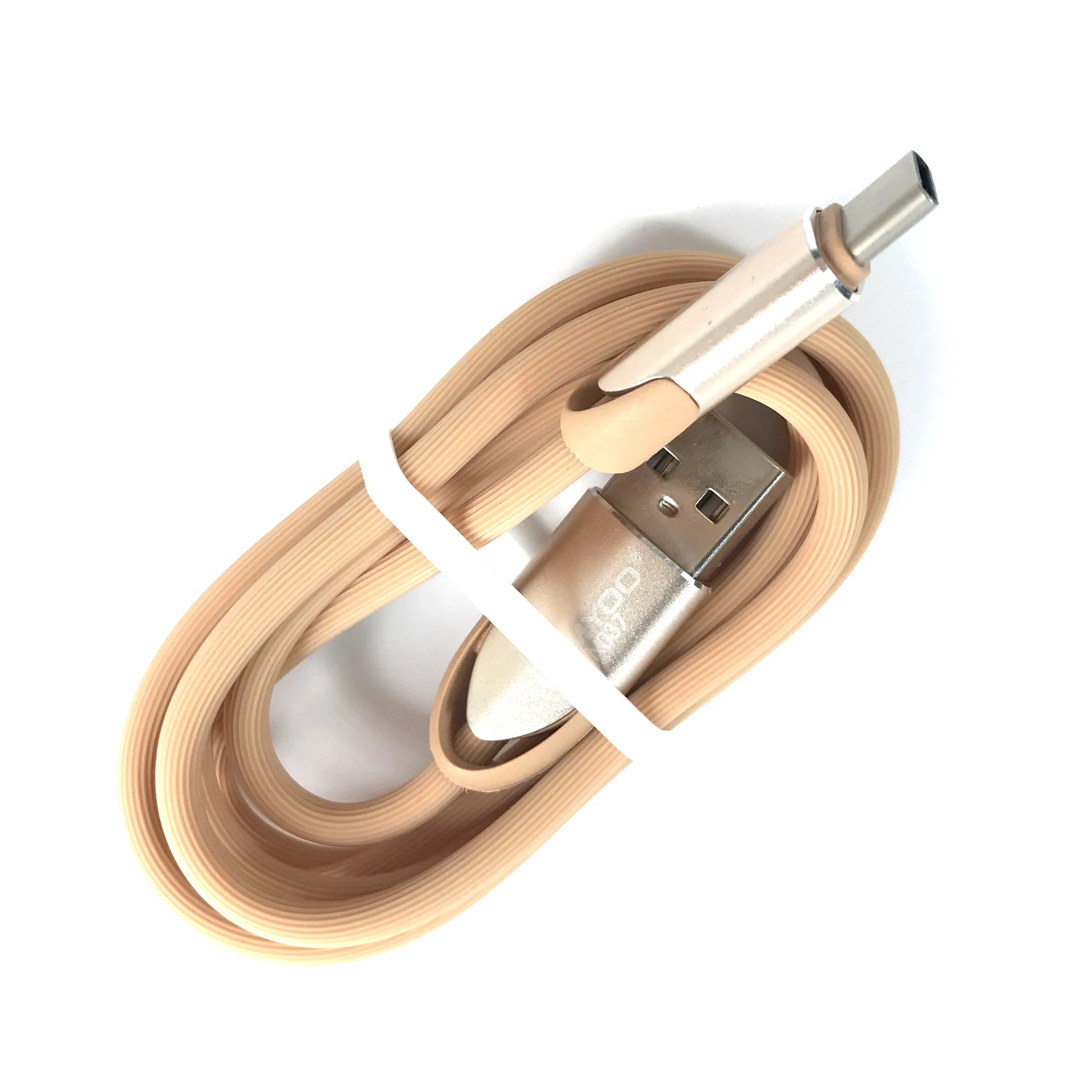 
Data Transmission Charging 2A Round 1 Meter Aluminum Alloy PVC Jacket USB Charger Cable for iPhone Huawei Samsung Phones 