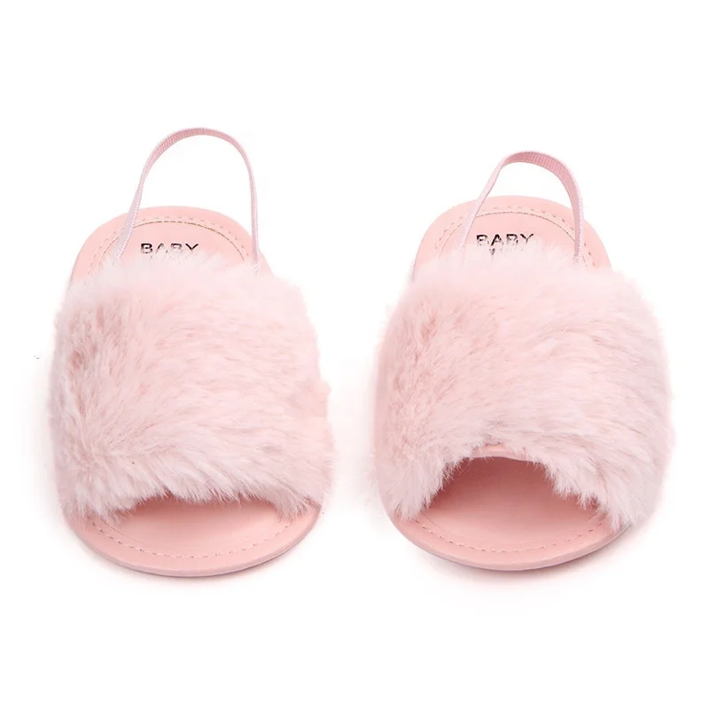 New Cute Felt Baby Dolls Plush Slippers