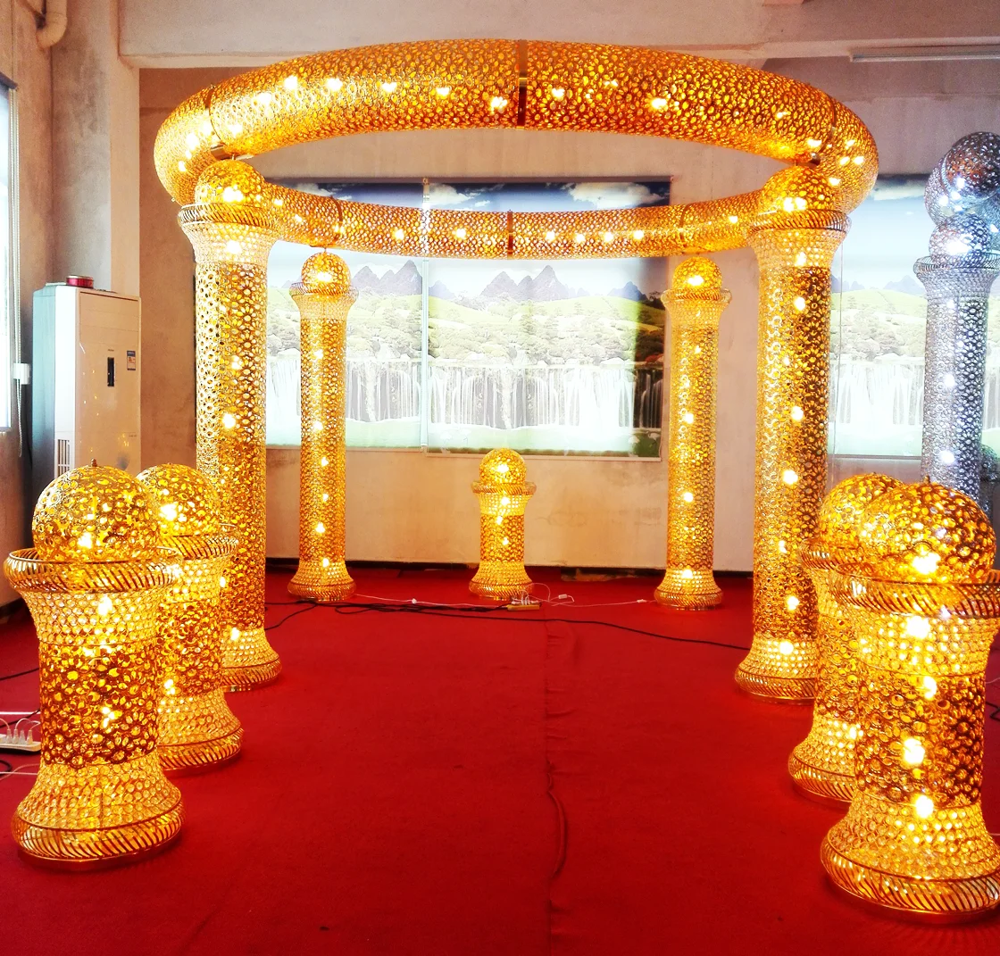 lighting decorative indian mandap for wedding decoration