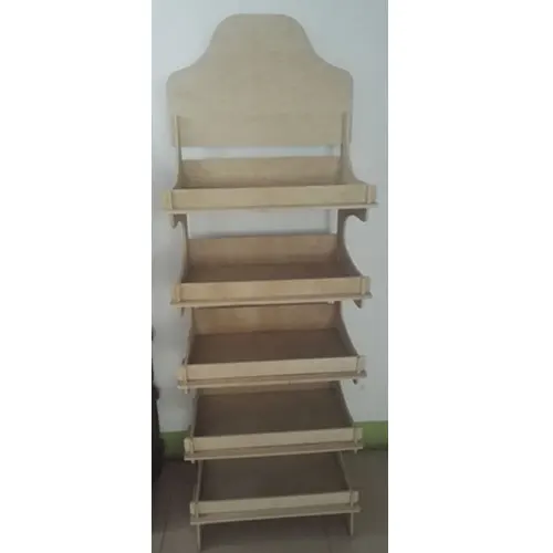 MDF supermarket wooden shelving for bread and foods knock-down type in melamine surface of high quality paper