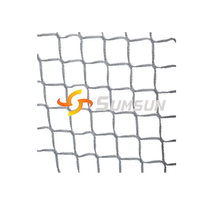 Black Netting Polished Red Steel Tube Floorball Goal