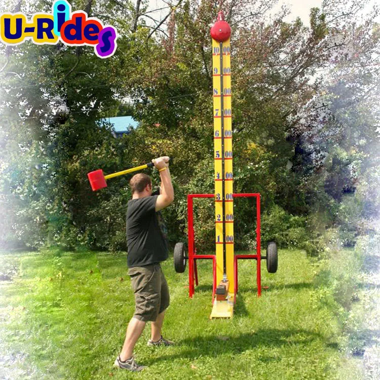 17ft U-Rides Amusement hammer High striker For Carnival Events