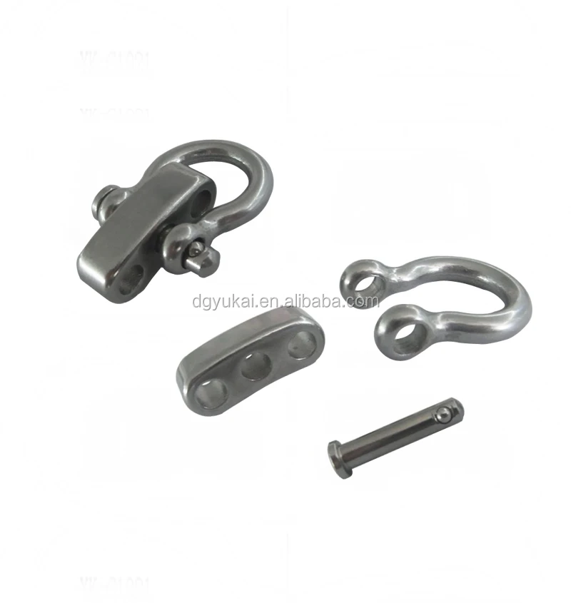 Yukai stainless steel omega shackle/paracord bracelet bow shackle/screw pin bow shackle