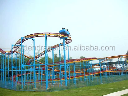 
forest squirrel exiting amusement ride roller coaster 