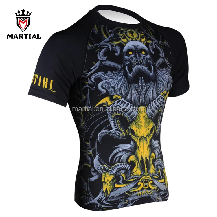 OEM Service Wholesale Cheap MMA Bjj Rash Guard For Man