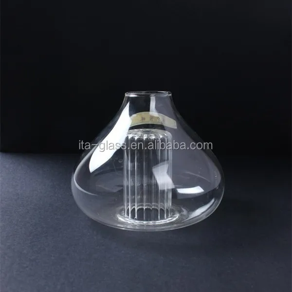 china hot sale new product clear double wall pyrex glass lamp shade,bulk sale glass lamp cover (60192165168)