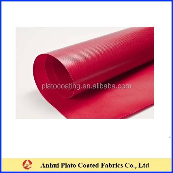 Real knife coated woven 18oz pvc polyester tarpaulin fabric at a very competitive price