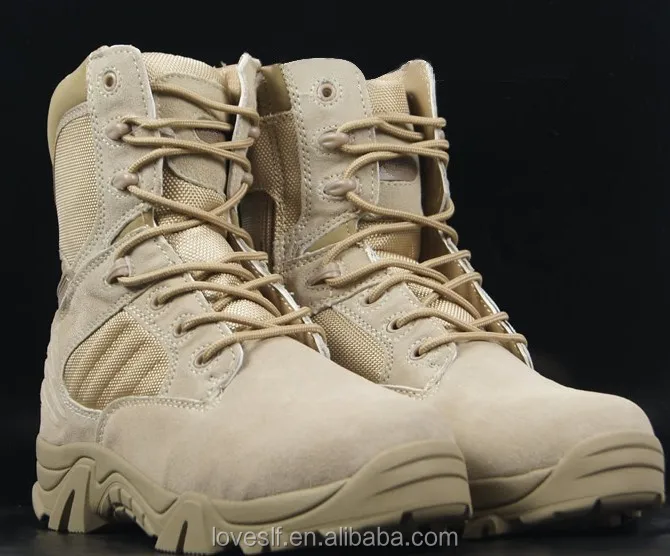 Abroad original quality shock absorbed USMC suede leather tactical desert boots