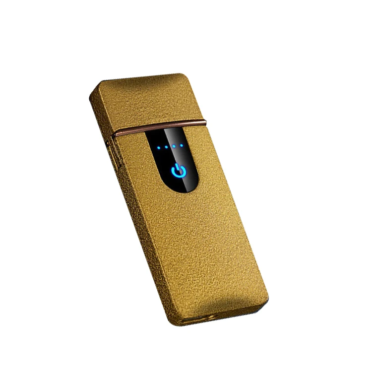 Factory free OEM brand electronic lighter  fingerprint sense lighter cigarette lighter electric Free Laser Custom with CE ROSH