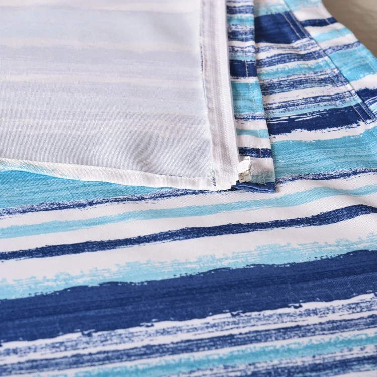 Polyester round custom print rectangle umbrella table cloth outside outdoor patio table clothes