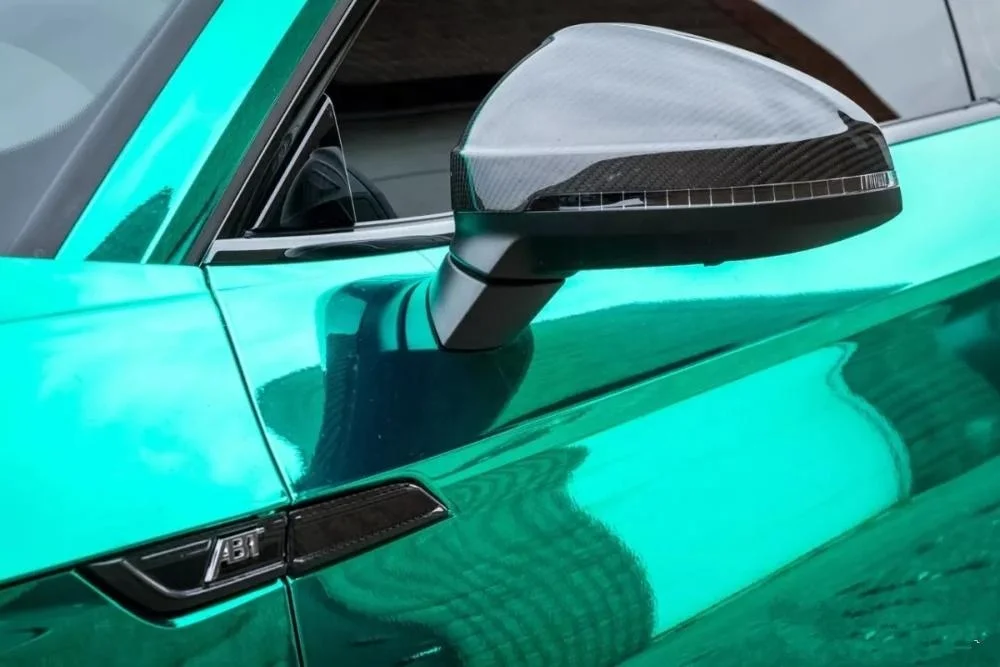 blue chrome mirror Turquoise Chrome car motorcycle wrap sticker