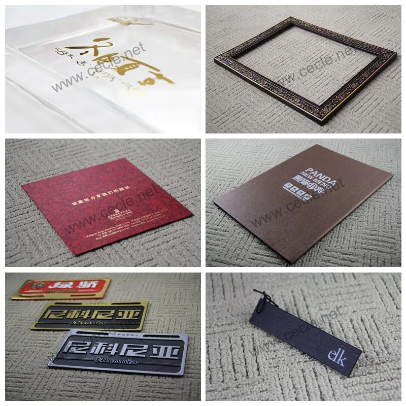 Manual leather logo label embossed hot stamping machine