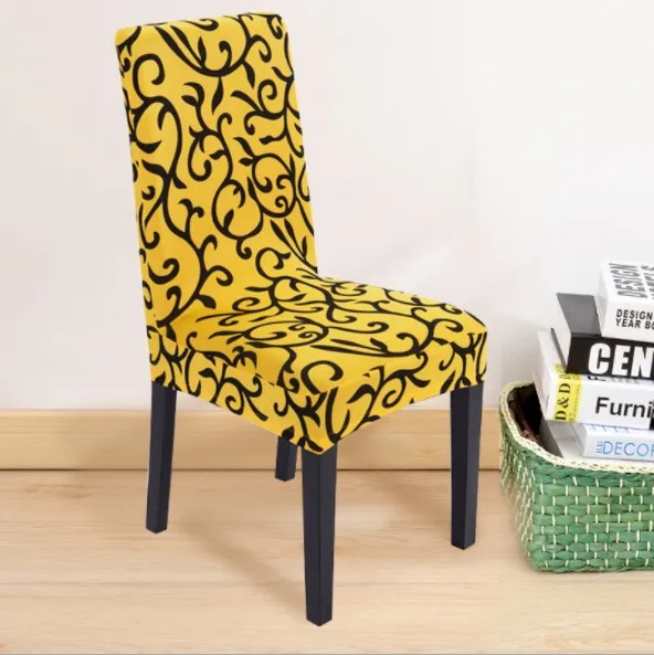 600319 Hotel printing chair cover fur garden gingerbread glitter spandex gold banquet grey folding henriksdal high back